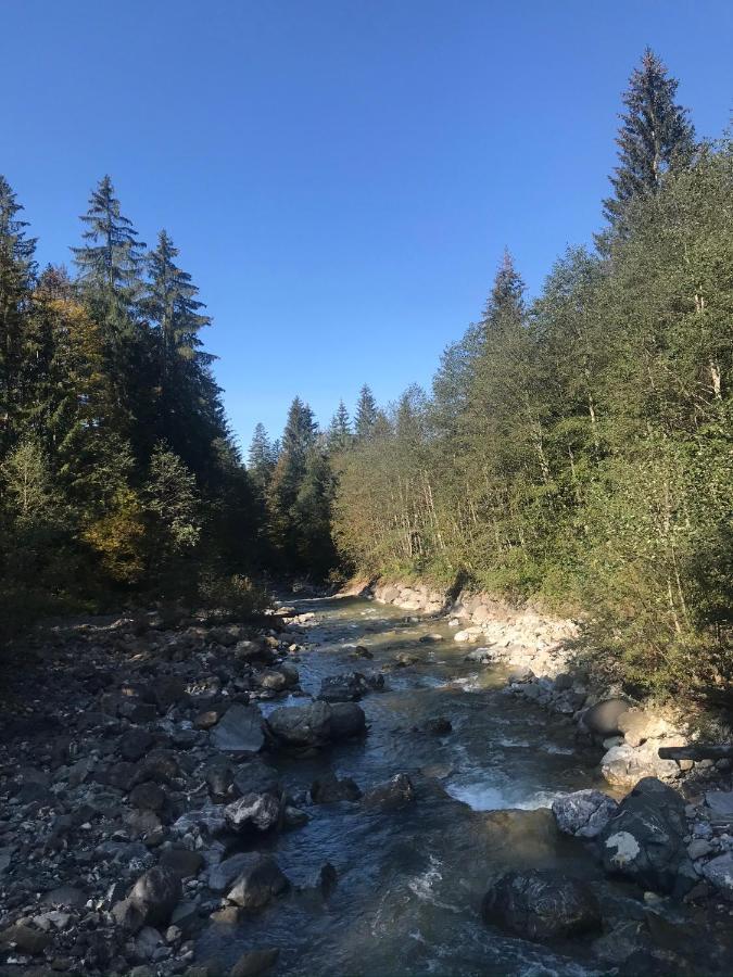 Kleine Ferienwohnung Am Rande Der Wildnis Sibratsgfäll エクステリア 写真